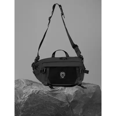 Поясна сумка BEZET Iron чорна (тактична бананка 8.4 л, MOLLE, 900D)