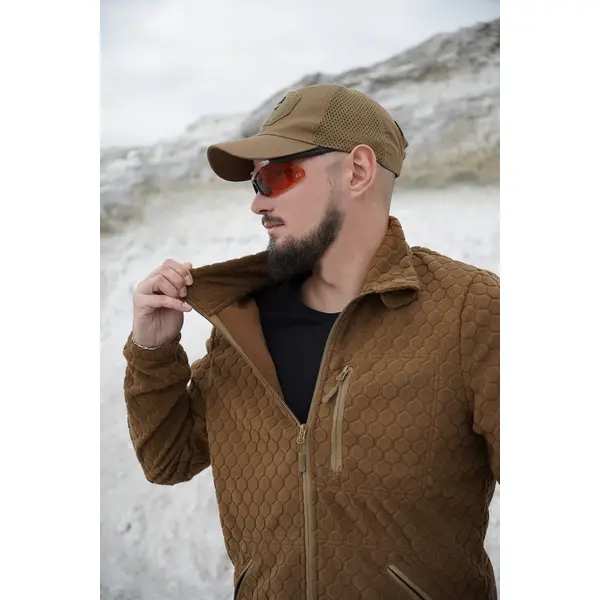 Militex Windblock Tactical Coyote fleece jacket mod. 4 M Militex Windblock Tactical Coyote fleece jacket mod. 4 M