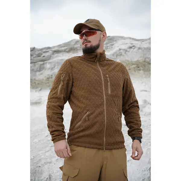Флісова кофта Militex Windblock Tactical Coyote mod. 5