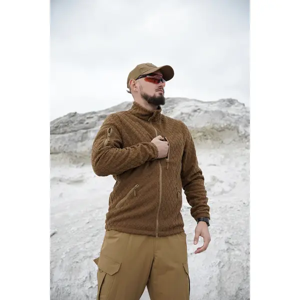 Флісова кофта Militex Windblock Tactical Coyote mod. 5