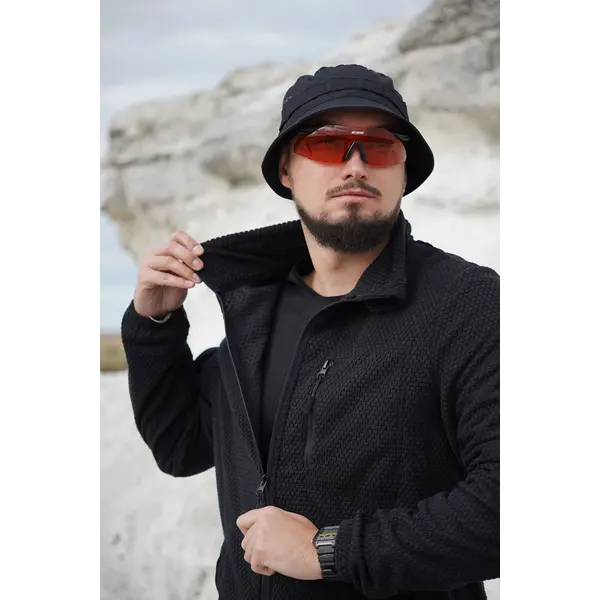 Militex Windblock Tactical Black fleece jacket mod. 5 Militex Windblock Tactical Black fleece jacket mod. 5