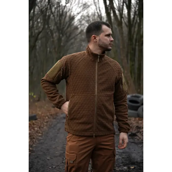 Флісова кофта Militex Windblock Tactical Coyote mod. 6