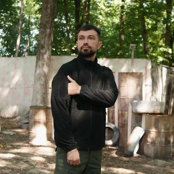 Флисовая кофта Militex Windblock Tactical Black mod. 6