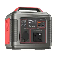 Портативная зарядная станция HOCO DB28 300W Iron Gray+Red
