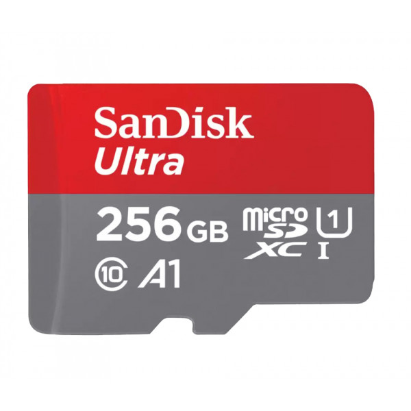 Карта памяти SanDisk Ultra microSDXC 256GB UHS-I A1 (до 120 МБ/с)