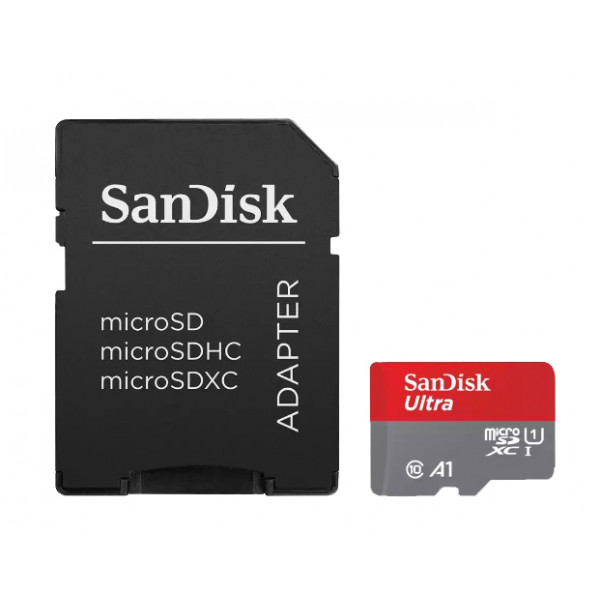 Карта памяти SanDisk Ultra microSDXC 256GB UHS-I A1 (до 120 МБ/с)