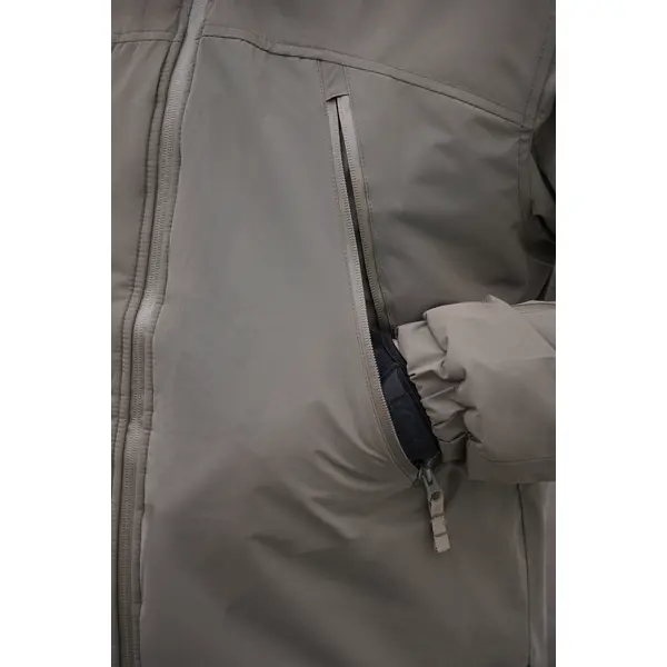 Зимняя мембранная куртка Arch LVL7 серо-коричневая