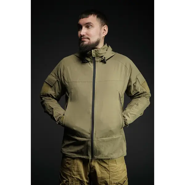 Куртка тактична демісезонна з прихованим капюшоном (3D крій)