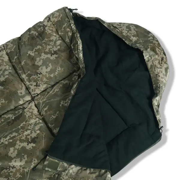 Спальный мешок Kiborg Alfa Fleece пиксель -20С 85*210