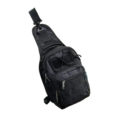 Тактична сумка через плече Чорна