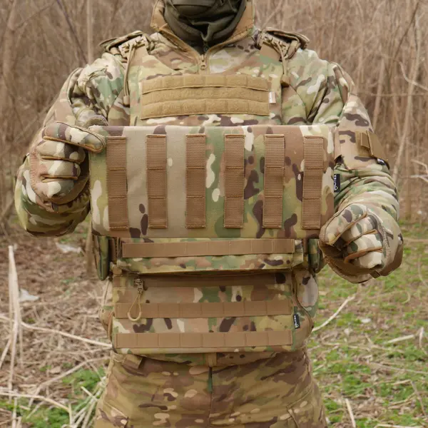 Защита живота (кишечник) Kiborg с баллистическим пакетом 2 класс защиты Militex Multicam