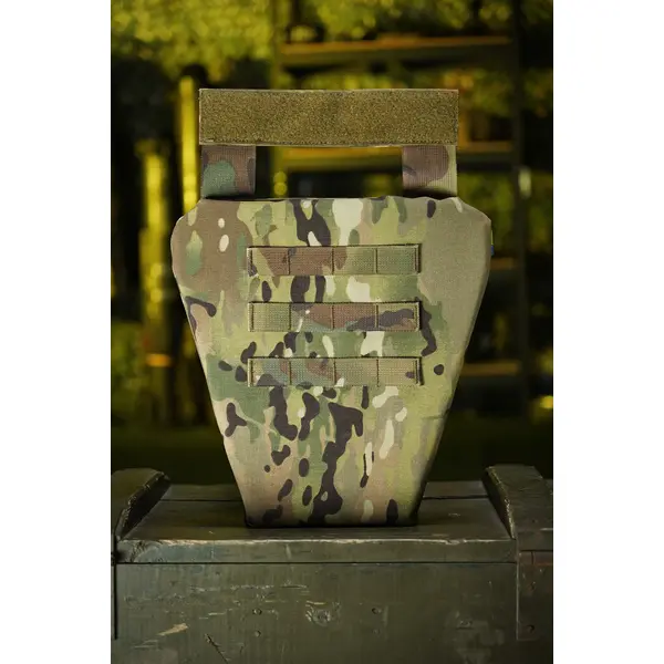 Захист паху (напашник-фартух) Kiborg з балістичним пакетом (Militex) 2 клас захисту Multicam