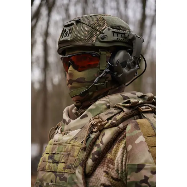 Защита шеи mod. 1 с баллистическим пакетом 2 класс защиты Militex cordura USA Multicam