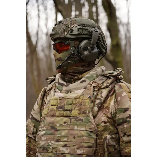 Защита шеи mod. 1 с баллистическим пакетом 2 класс защиты Militex cordura USA Multicam