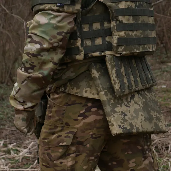 Защита поясницы Kiborg с баллистическим пакетом 2 класс защиты Militex Pixel