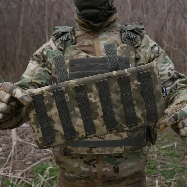 Защита поясницы Kiborg с баллистическим пакетом 2 класс защиты Militex Pixel