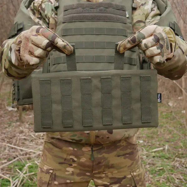 Защита поясницы Kiborg с баллистическим пакетом 2 класс защиты Militex Khaki