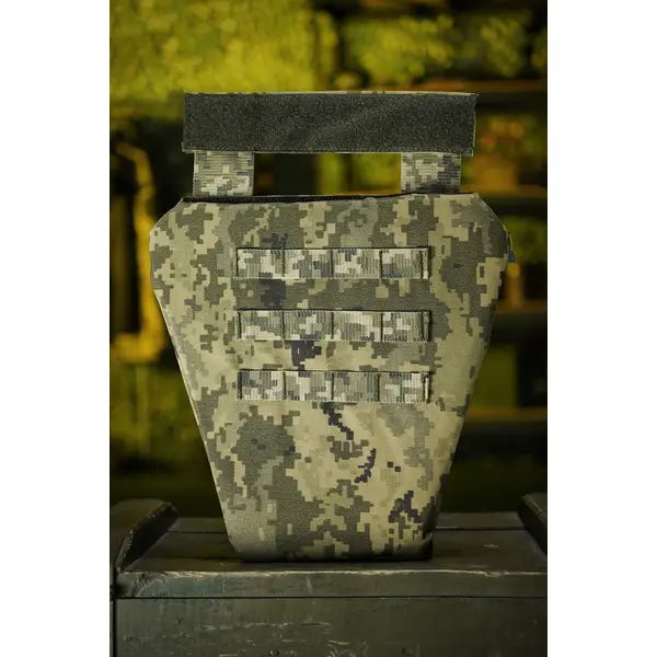 Захист паху (напашник-фартух) Kiborg з балістичним пакетом (Militex) 2 клас захисту Pixel