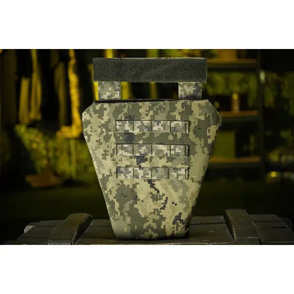 Захист паху (напашник-фартух) Kiborg з балістичним пакетом (Militex) 2 клас захисту Pixel