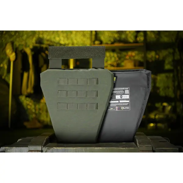 Защита паха (напашник-фартук) Kiborg с баллистическим пакетом (Militex) 1 класс защиты Khaki