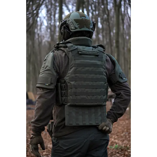 Захист шиї mod. 1 Kiborg з балістичним пакетом 2 клас захисту Militex Khaki