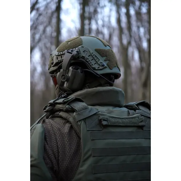 Захист шиї mod. 1 Kiborg з балістичним пакетом 2 клас захисту Militex Khaki