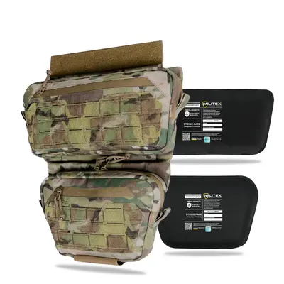 Захист живота з сумкою Militex Cordura USA Мультикам M та балістичним пакетом Militex (2 клас захисту)