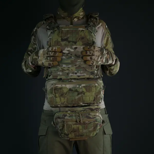 Захист живота з сумкою Militex Cordura USA Мультикам M та балістичним пакетом Militex (2 клас захисту)