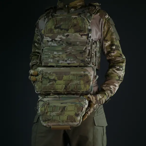Захист живота з сумкою Militex Cordura USA Мультикам L та балістичним пакетом Militex (2 клас захисту)