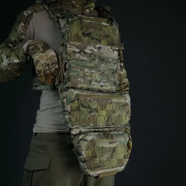 Захист живота з сумкою Militex Cordura USA Мультикам L та балістичним пакетом Militex (2 клас захисту)