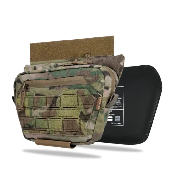 Cумка для защиты паха с баллистическим пакетом 1 класс защиты Militex Cordura original USA Multicam L