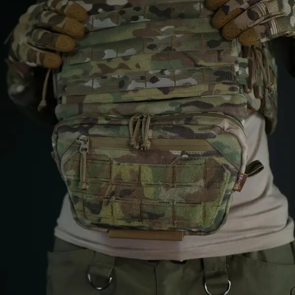 Cумка для захисту паху з балістичним пакетом 2 клас захисту Militex Cordura original USA Multicam L