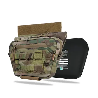 Cумка для захисту паху з балістичним пакетом 2 клас захисту Militex Cordura original USA Multicam M