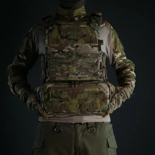 Підсумок для захисту живота Militex Cordura original USA Мультикам M з балістичним пакетом Militex (2 клас захисту)