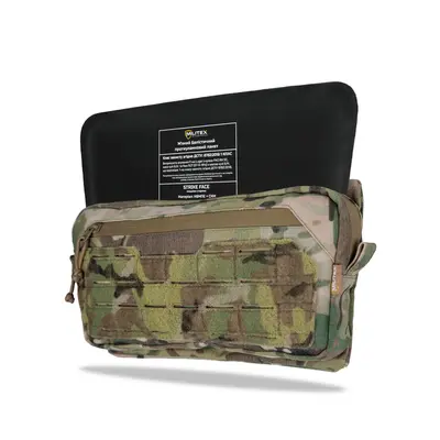 Подсумок для защиты живота Militex Cordura original USA Мультикам M с баллистическим пакетом Militex  (1 класс защиты)