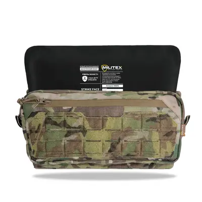 Підсумок для захисту живота Militex Cordura original USA Мультикам L з балістичним пакетом Militex (2 клас захисту)