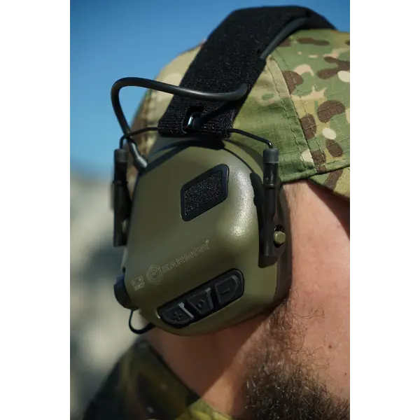 Наушники Активные с гарнитурой Earmor M32X PLUS Олива