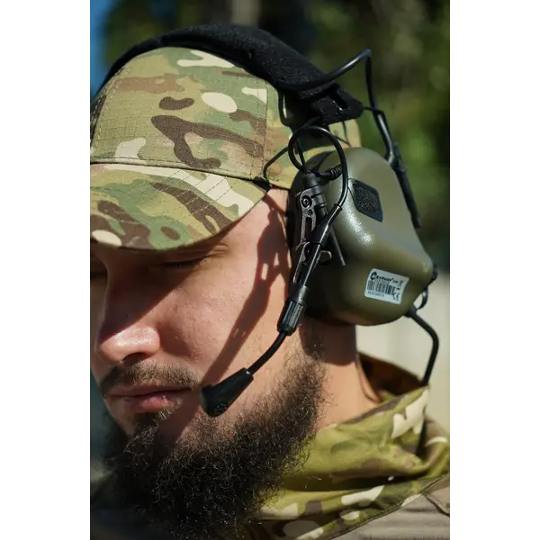Наушники Активные с гарнитурой Earmor M32X PLUS Олива