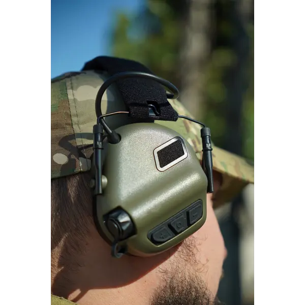 Наушники Активные с гарнитурой Earmor M32X PLUS Олива