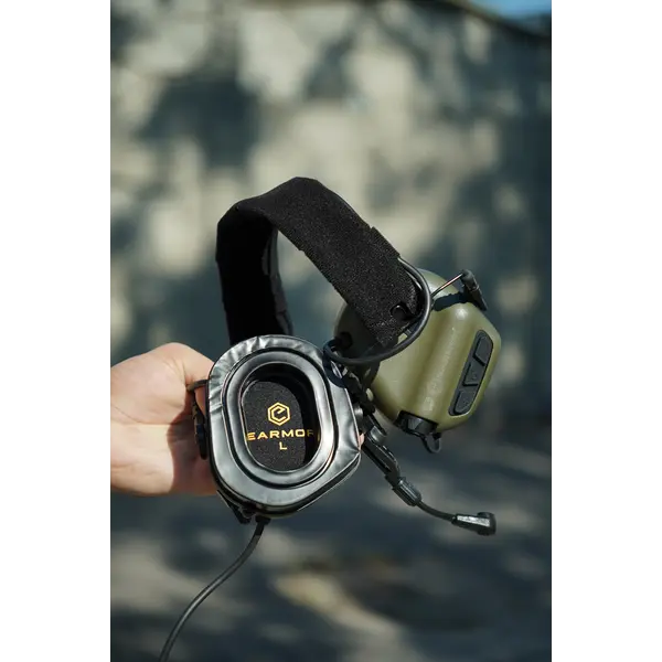 Наушники Активные с гарнитурой Earmor M32X PLUS Олива