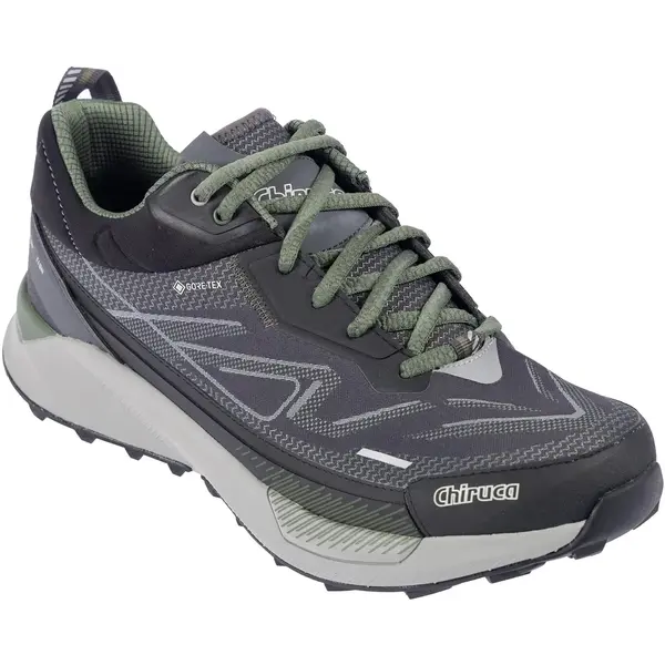 Трекінгові кросівки Chiruca Sucre 01 Gore-Tex, водонепроникні, сірі з зеленим