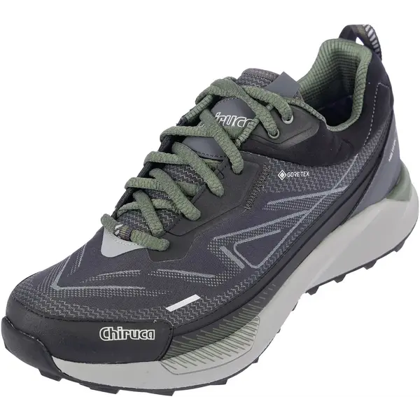 Трекінгові кросівки Chiruca Sucre 01 Gore-Tex, водонепроникні, сірі з зеленим