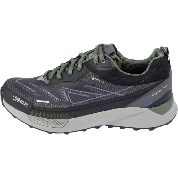 Трекінгові кросівки Chiruca Sucre 01 Gore-Tex, водонепроникні, сірі з зеленим