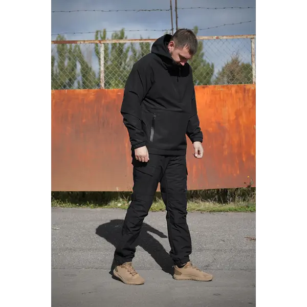 Зимові тактичні штани мембрана FS чорний