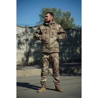 Зимовий тактичний костюм SoftShell FS Мультикам