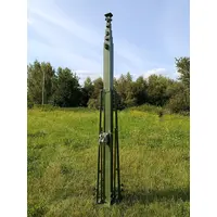 Telescopic aluminum mast with mechanical winch for UAV control antennas and video signal transmission MTL-3-10 (10 м) Telescopic aluminum mast with mechanical winch for UAV control antennas and video signal transmission MTL-3-10 (10 м)