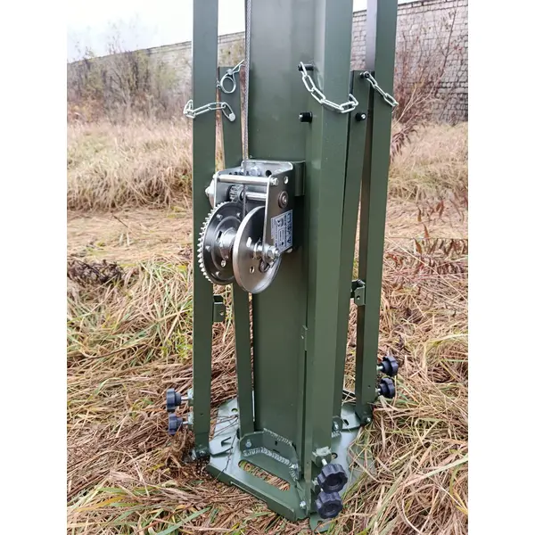 Щогла 6м з ручною лебідкою ПОСИЛЕНА (50кг)