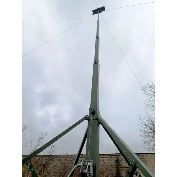 Щогла 6м з ручною лебідкою ПОСИЛЕНА (50кг)