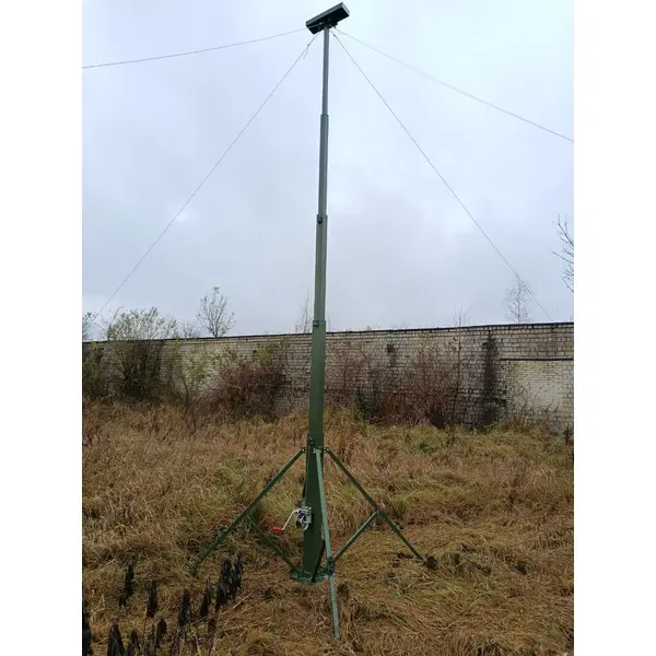 Щогла 6м з ручною лебідкою ПОСИЛЕНА (50кг)