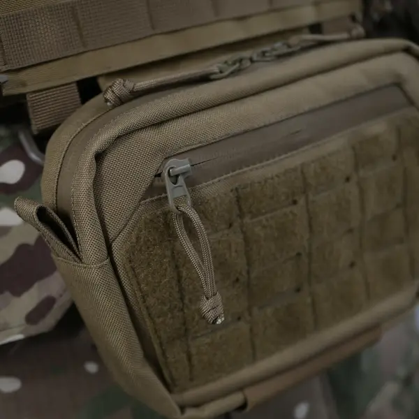 Сумка-напашник M Kiborg з балістичним пакетом 1 клас захисту Militex GU Сordura Coyote
